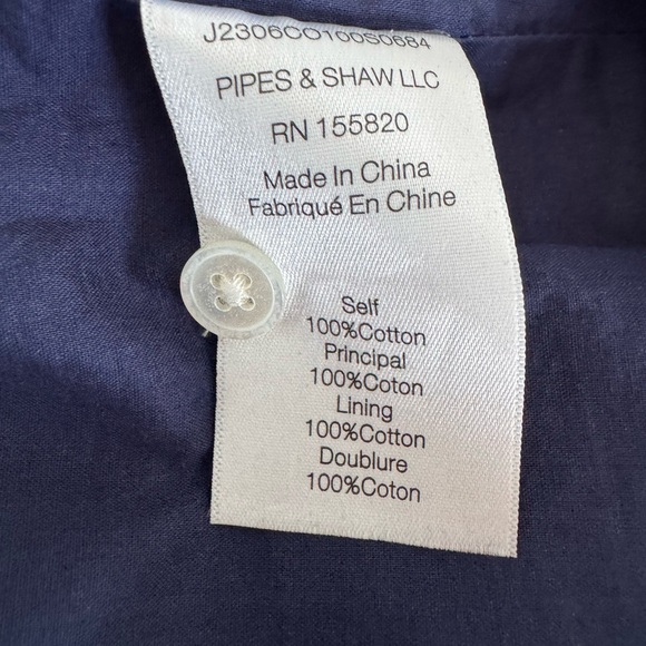 Veronica Beard Navy cotton Short Sleeve Dress XS - Picture 5 of 6